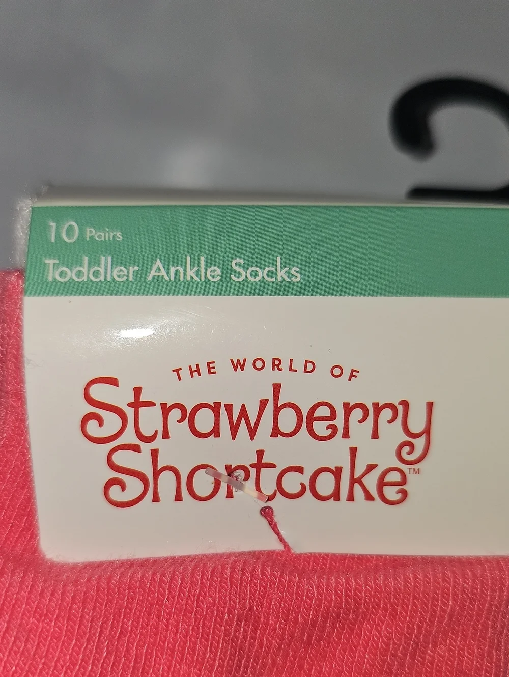 Strawberry Shortcake Character Toddler Ankle Socks, 10-pack, Size 4T-5T New